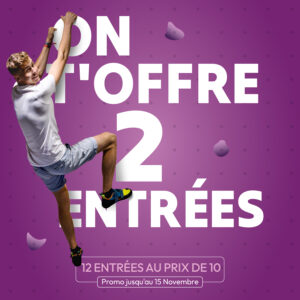 Climb Up Bordeaux Eysines : 12 entrées au prix de 10