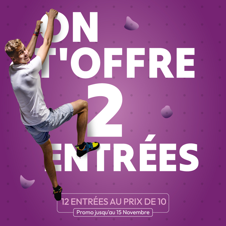 Climb Up Bordeaux Eysines : 12 entrées au prix de 10